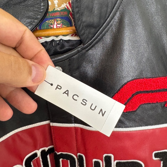 NEW Jeff Hamilton x Formula 1 x PacSun Full Leather Racing Jacket Small - Picture 5 of 11